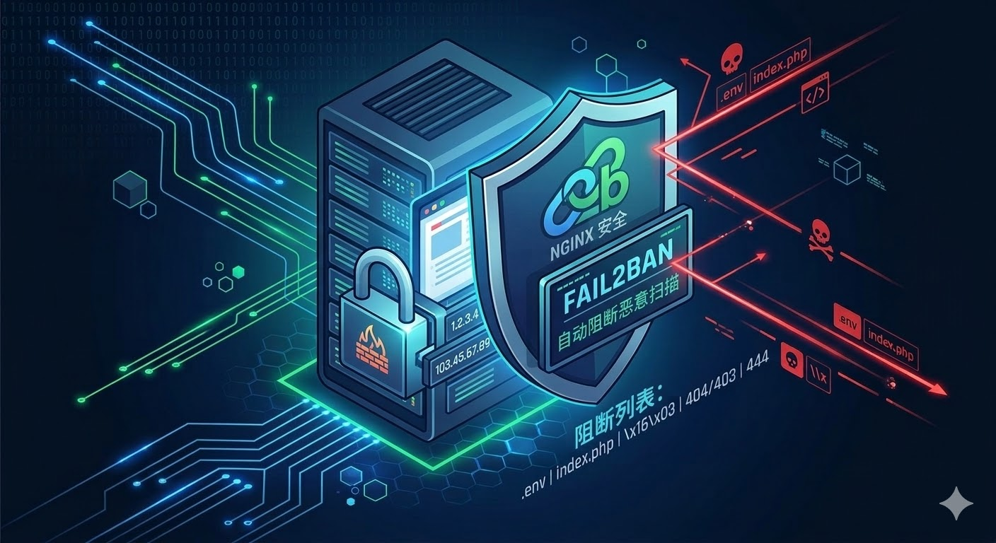 利用 Fail2ban 强力拦截 Nginx 恶意扫描与非法请求